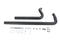 V-Twin Exhaust Drag Pipe Set Black Shotgun Style - 30-8114