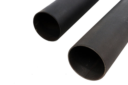 V-Twin Exhaust Drag Pipe Set Black Shotgun Style - 30-8114