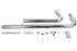 V-Twin Exhaust Drag Pipe Set Chrome Shotgun Style - 30-8115