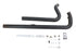 V-Twin Exhaust Drag Pipe Set Black Shotgun Style - 30-8116