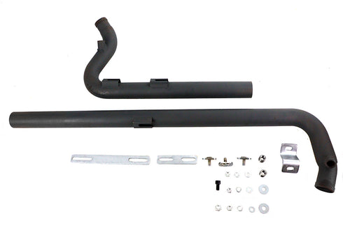 V-Twin Exhaust Drag Pipe Set Black Shotgun Style - 30-8116