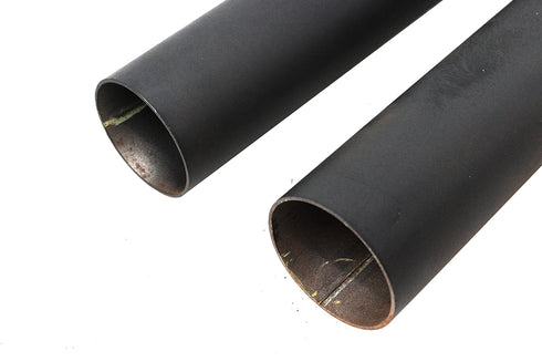 V-Twin Exhaust Drag Pipe Set Black Shotgun Style - 30-8116