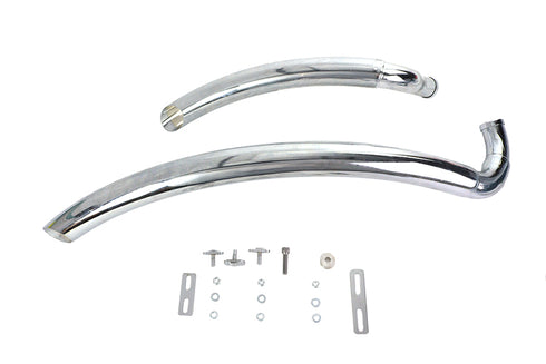Wyatt Gatling Wyatt Gatling Street Sweeper Exhaust Pipe Set Chrome - 30-8127