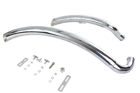 Wyatt Gatling Wyatt Gatling Street Sweeper Exhaust Pipe Set Chrome - 30-8127