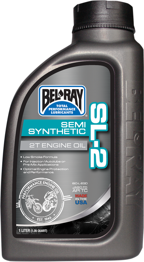 BEL-RAY SL-2 Semi-Synthetic 2T Oil - 1L 99460-B1LW