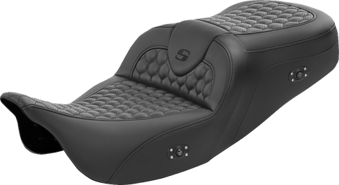 SADDLEMEN RoadSofa™ Seat - Honeycomb - without Backrest - Heated - FL '08-'23 808-07B-189HCT