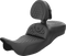 SADDLEMEN RoadSofa™ Seat - Honeycomb - with Backrest - Extended Reach - FL '08-'24 808-07B-190BR