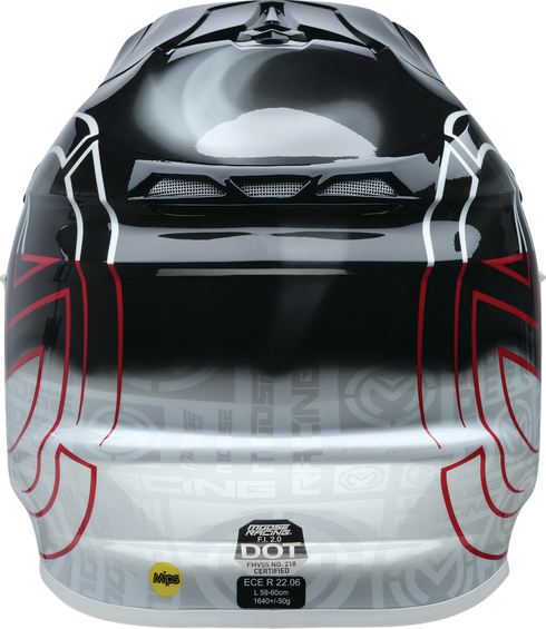 MOOSE OFFROAD F.I. 2.0 Helmet - Deceit - MIPS® - Black/White/Red - Large 0110-7992