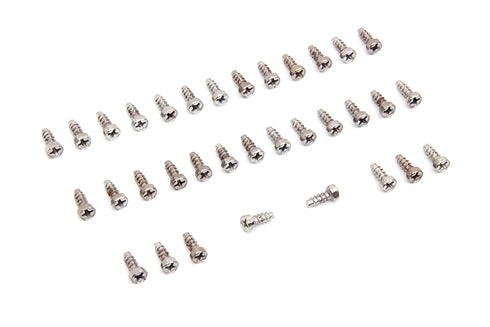 Colony Rocker Arm Cover Screw Kit Chrome - 3023-34