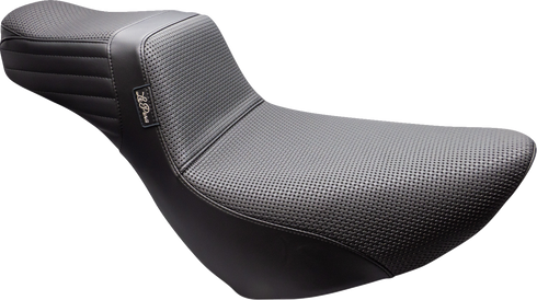 LE PERA Tailwhip Daddy Long Legs Low Rider Seat - Basketweave - Black - FL/FX '18-'24 LYR-580DLBW