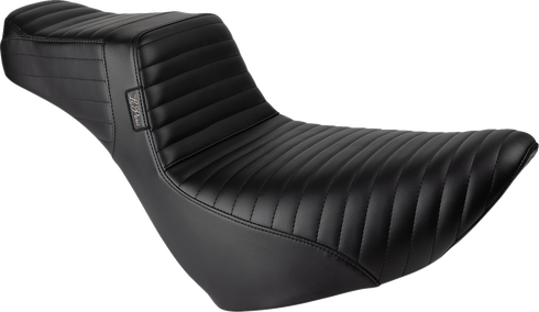 LE PERA Tailwhip Daddy Long Legs Low Rider Seat - Pleated - Black - FL/FX '18-'24 LYR-580DLPT