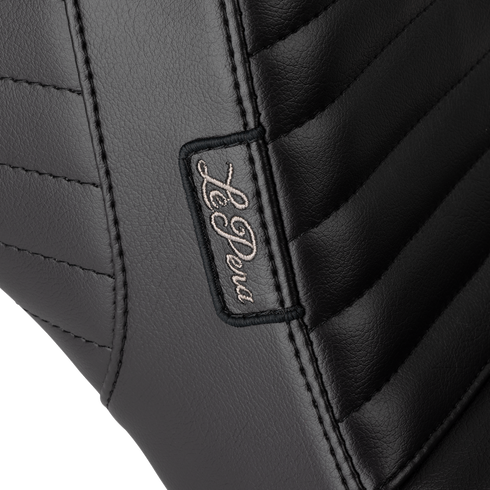 LE PERA Tailwhip Daddy Long Legs Low Rider Seat - Pleated - Black - FL/FX '18-'24 LYR-580DLPT