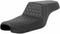 SADDLEMEN Step-Up Seat - Honeycomb - Black Stitching - 3.3 Gal Tank - Sportster '04-'21 807-11-177
