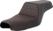 SADDLEMEN Step-Up Seat - Honeycomb - Red Stitching - 3.3 Gal Tank - Sportster '04-'22 807-11-17704