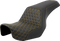 SADDLEMEN Step-Up Seat - Honeycomb - Gold Stitching - Dyna '06-'17 806-04-17707