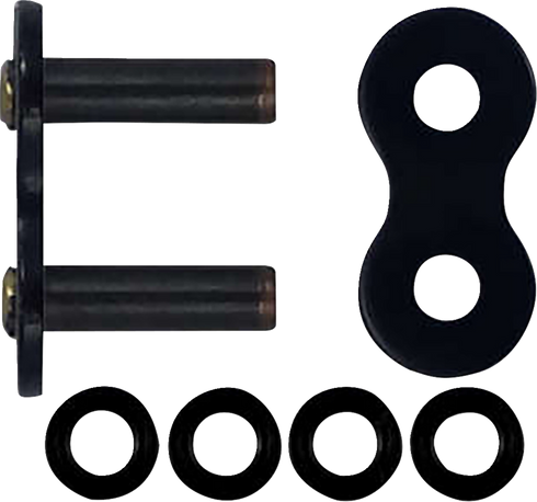 RK 525 ZXW - Connecting Link - Rivet - Black Scale BL525ZXW-RL