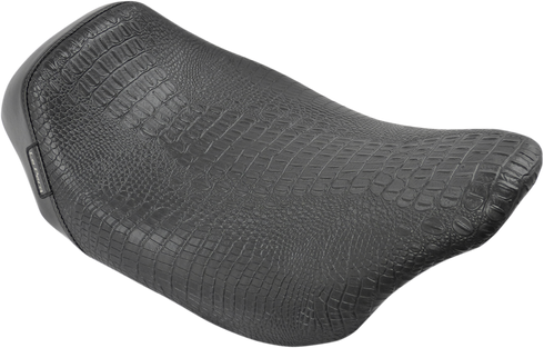 LE PERA Bare Bones Solo Seat - Croc - Black - FL '08-'23 LK-005CRBLK