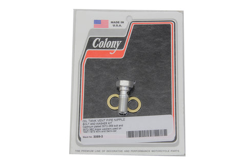 Colony Oil Tank Vent Pipe Nipple Bolt and Washer Kit - 3069-3