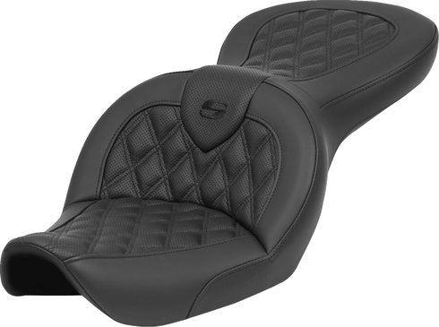 SADDLEMEN Roadsofa™ Seat - without Backrest - Lattice Stitch - FXDWG '96-'23 896-05-182