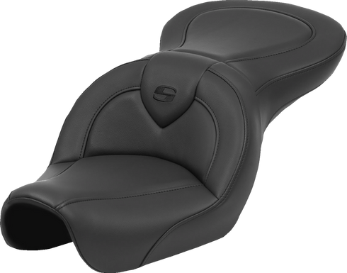 SADDLEMEN Roadsofa™ Seat - Black Stitch - without Backrest - FXD '04-'05 804-04-187