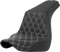 SADDLEMEN Step-Up Seat - Front Lattice Stitch - White Stitch - FXLR/FLSB '18-'24 818-29-17206