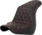 SADDLEMEN Step-Up Seat - Full Lattice Stitch - Red Stitch - FXLR/FLSB '18-'21 818-29-17504