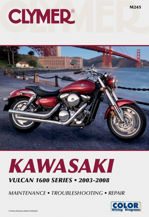 CLYMER Manual - Kawasaki - Vulcan 1600 '03-'08 CM245