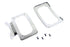V-Twin Curved License Plate with Frame Chrome - 31-0018
