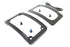 V-Twin Curved License Plate with Frame Black - 31-0019