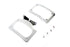 V-Twin Curved License Plate with Frame Chrome - 31-0020