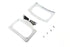 V-Twin Curved License Plate with Frame Chrome - 31-0020
