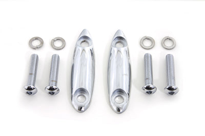 V-Twin Chrome Turn Signal Block Off Plates - 31-0075