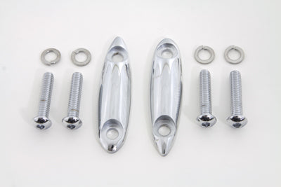 V-Twin Chrome Turn Signal Block Off Plates - 31-0075