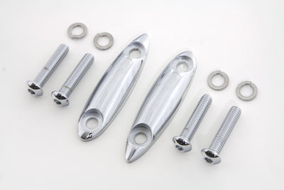 V-Twin Chrome Turn Signal Block Off Plates - 31-0075