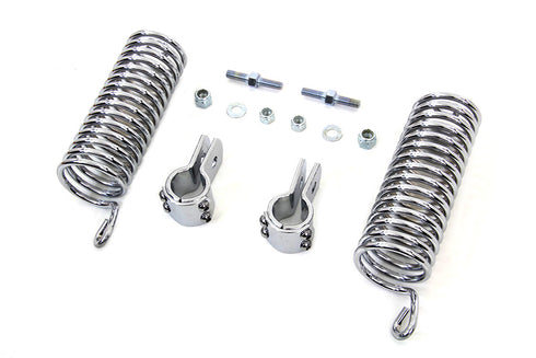 V-Twin Chrome 7 inch Seat Spring Kit - 31-0091