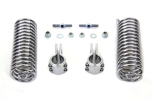 V-Twin Chrome 7 inch Seat Spring Kit - 31-0091
