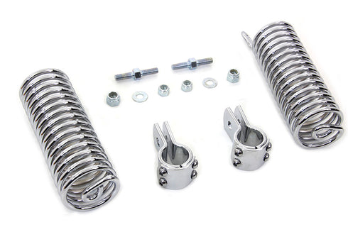 V-Twin Chrome 7 inch Seat Spring Kit - 31-0091