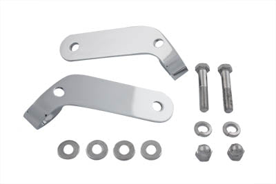 V-Twin Chrome Universal Spotlamp Bracket Set - 31-0185