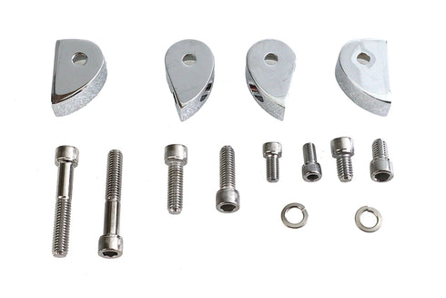 V-Twin Chrome Bullet Lamp Mounting Kit - 31-0202