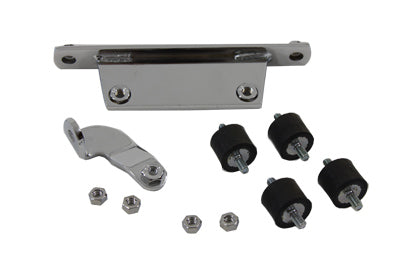 V-Twin Round Oil Tank Mount Chrome - 31-0221