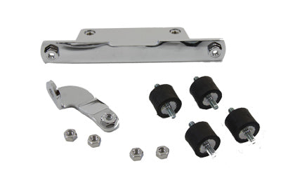 V-Twin Round Oil Tank Mount Chrome - 31-0221