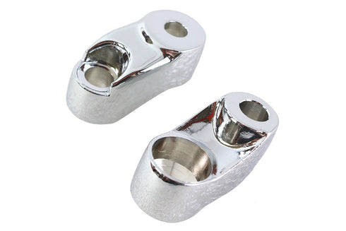 V-Twin Turn Signal Bracket 39mm Forks Chrome - 31-0230