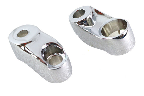 V-Twin Turn Signal Bracket 39mm Forks Chrome - 31-0230