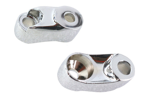 V-Twin Turn Signal Bracket 39mm Forks Chrome - 31-0230