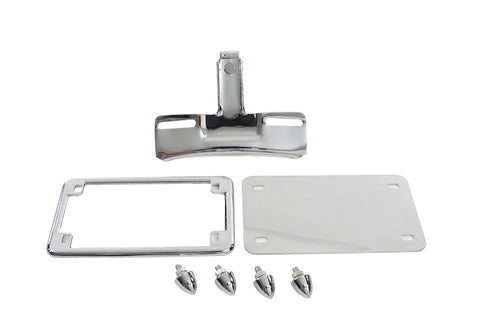 V-Twin License Plate Frame Bracket Kit Chrome - 31-0271