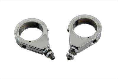 V-Twin Turn Signal Clamp Set with Grooves 41mm - 31-0333