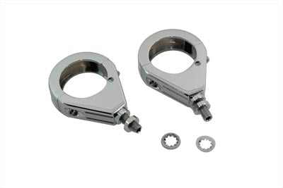 V-Twin 39mm Turn Signal Clamp Set with Grooves - 31-0334