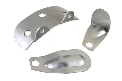 V-Twin Raw Steel Oil Tank Bracket Kit - 31-0355