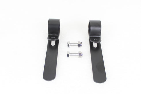 V-Twin Black Oxide 1-1/4 inch Exhaust inchP inch Clamp Set - 31-0376