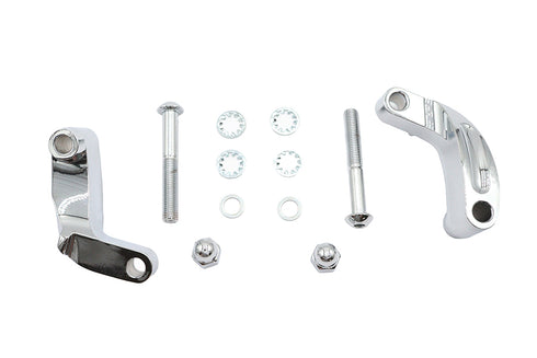 V-Twin Chrome Smooth Mirror Relocation Kit - 31-0392